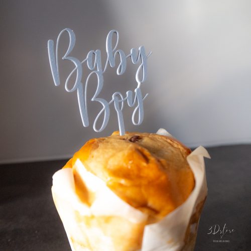 Cupcake topper - Baby Boy
