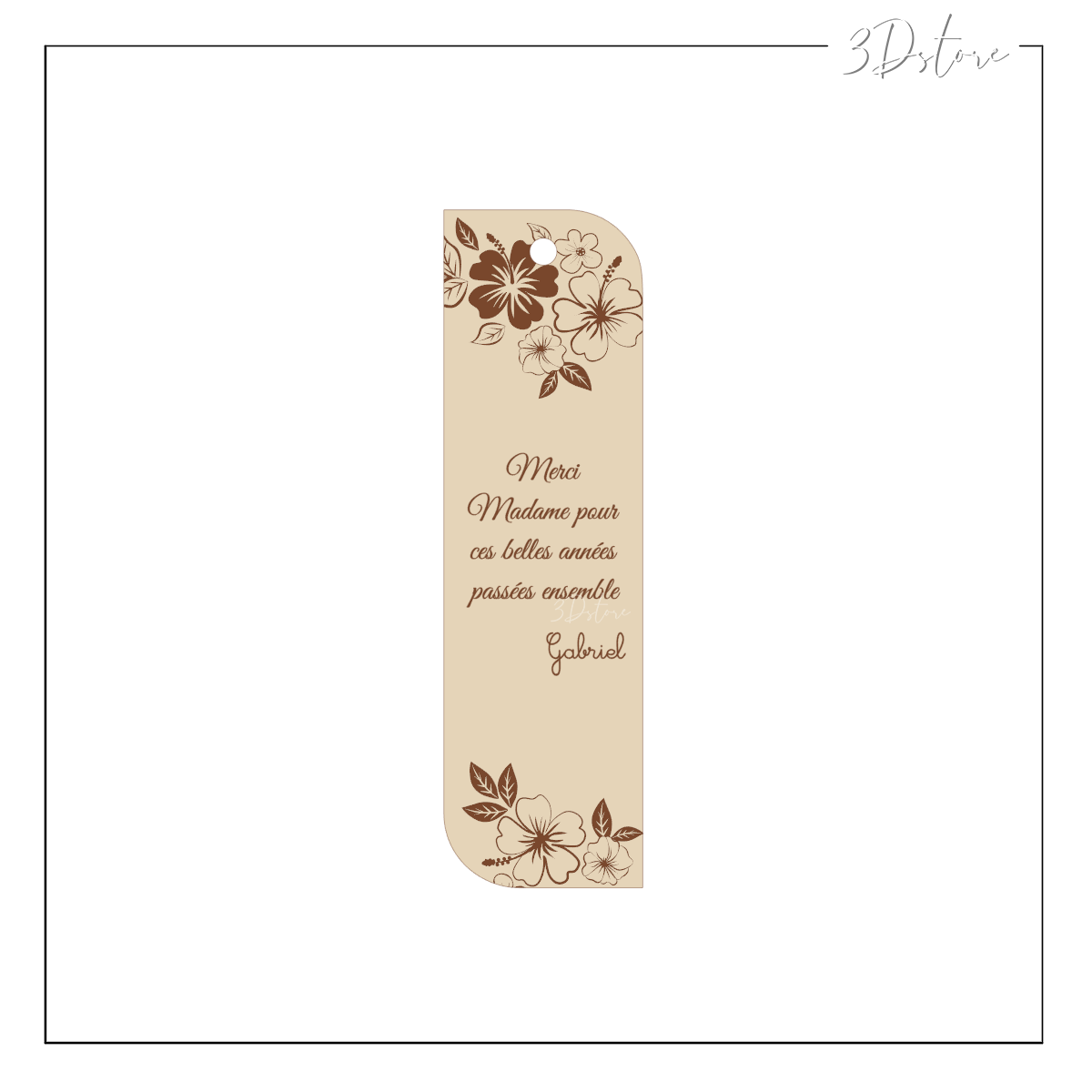 Marque page - Marque-page personnalisable fleurs