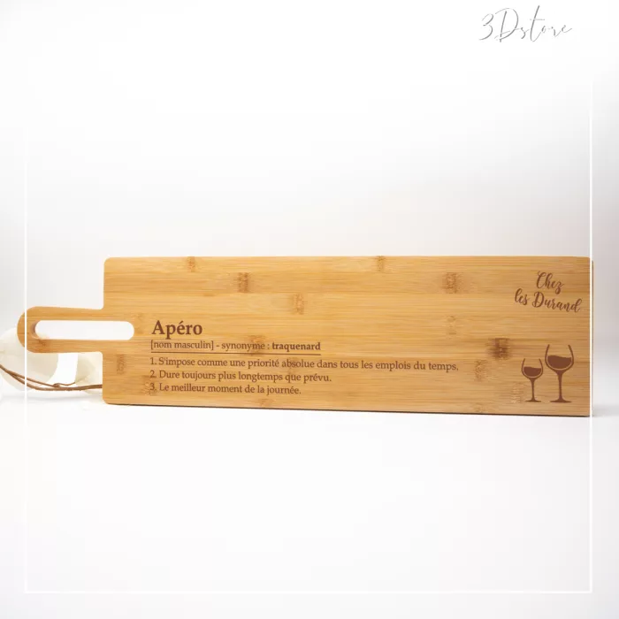 Planche de service personnalisable - apéro vin