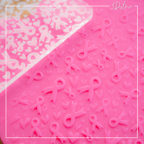 motif octobre rose tampon outboss pate à sucre
