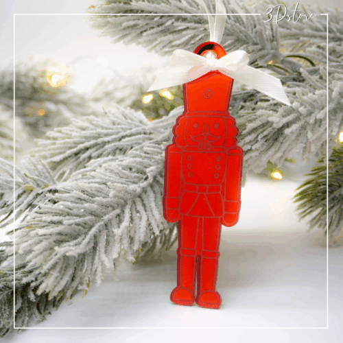 Suspension de Noël - casse-noisettes rouge