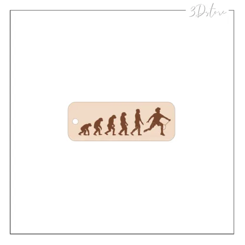 Porte-clés évolution badminton