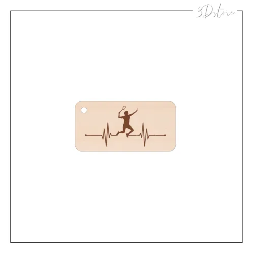 Porte-clés pouls badminton