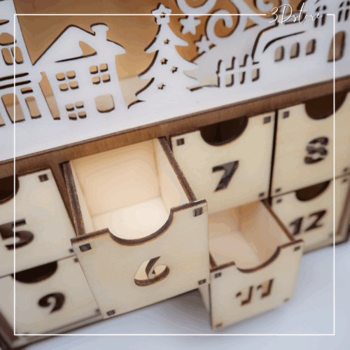 Calendrier de l'avent personnalisable - livre