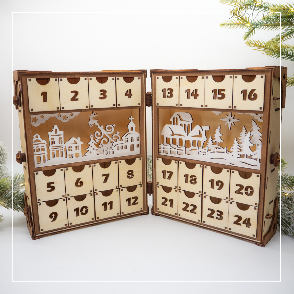 Calendrier de l'avent personnalisable - livre