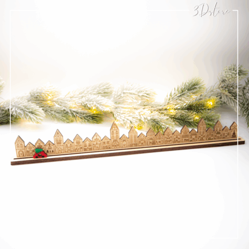 Décompte de Noël ville et voiture