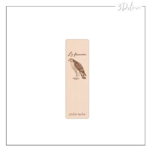 marque page totem de naissance - faucon