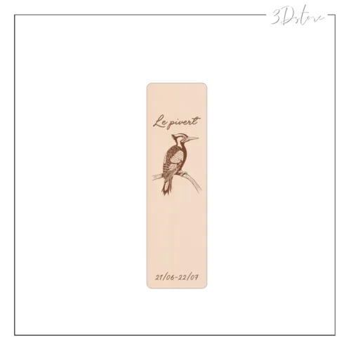 marque page totem de naissance - pivert