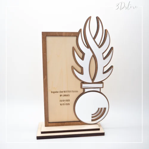 trophée gendarmerie personnalisé