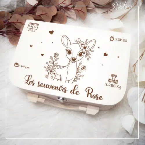 Valise personnalisable - Biche