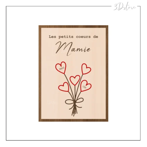 Cadre personnalisable - les petits coeurs de ...