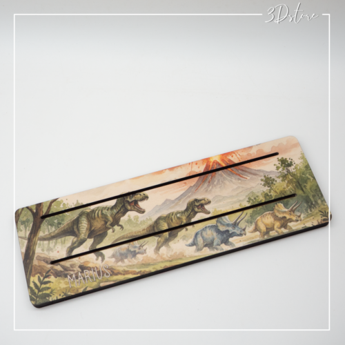 Porte cartes à jouer personnalisable dinosaures - couleur