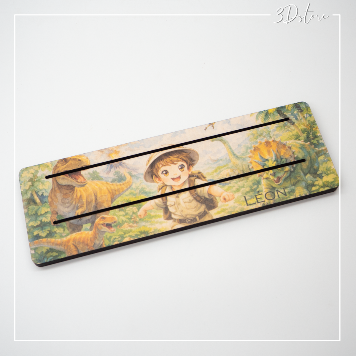 Porte cartes à jouer personnalisable dinosaures - couleur