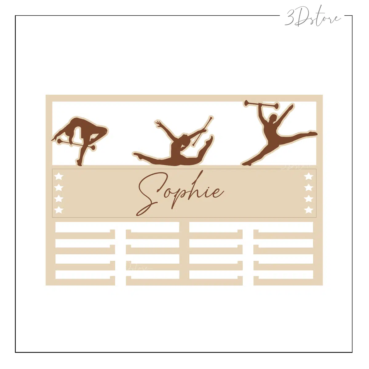 support médailles twirling baton