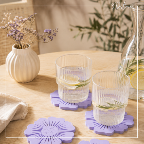 sous-verres fleur