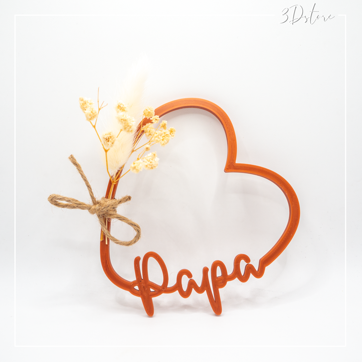 coeur fleuri - papa