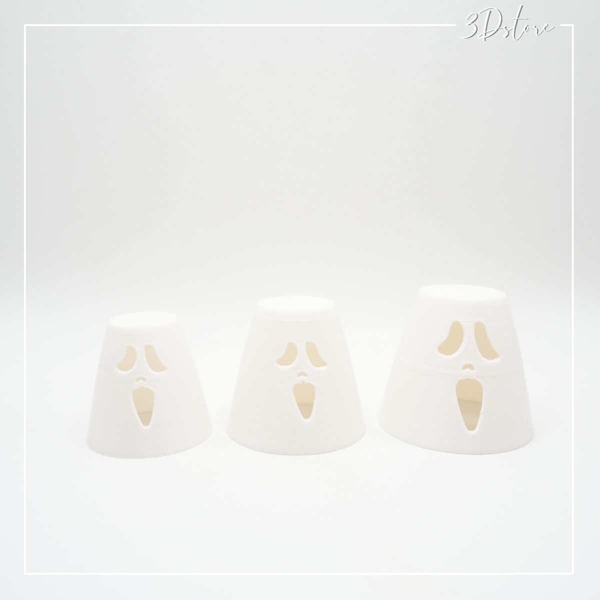 Lot de 3 pots fantômes emboîtables